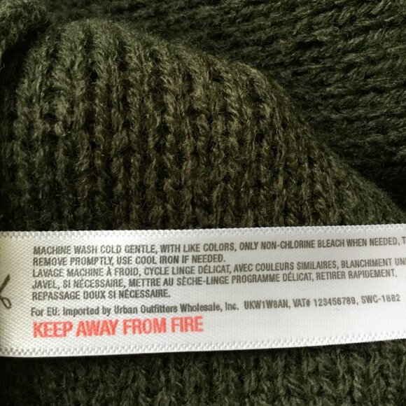 Akemi & Kin Olive Poncho-Style Cardigan - Picture 10 of 12